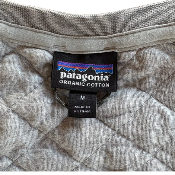 Patagonia | Organic Cotton Quilt Crew | Light Grey | Fits like S or fitted M - Picture 7 of 13